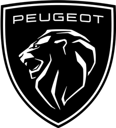 LOGOTYP TABLICA HIPSOWA GRANATOWA Z LOGO PEUGEOT-EXPO 2014